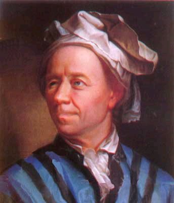 Leonhard Euler (1707-1783) Oriental style portrait of the one eyed mathematician Euler