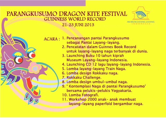 Guinness world record 2013 - Indonesian dragon kite poster
